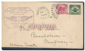 Letter USA 1st Flight New Yokr Chicago September 1, 1927