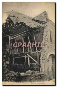 Old Postcard Chaney Marne House bombing