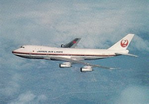 Postcard B-747 Garden Jet Japan Air Lines