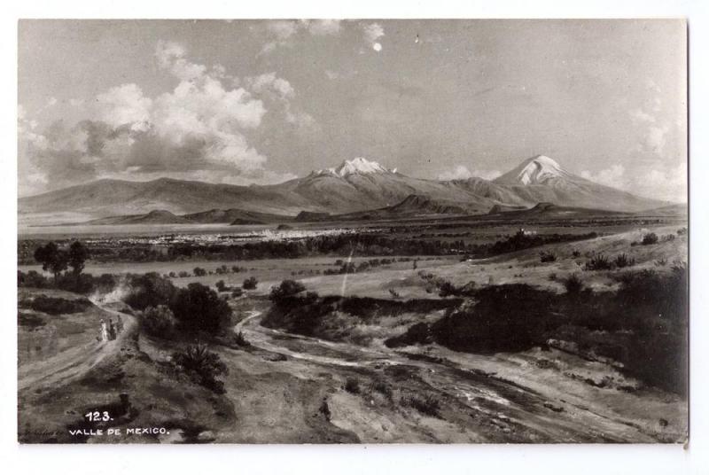 RPPC Valle de Mexico ca 1941 Valley of Mexico