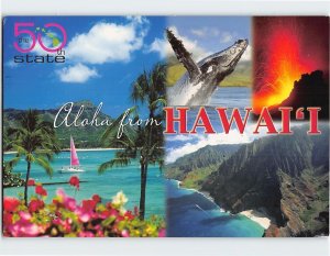 Postcard The 50th State, Aloha from Hawaii