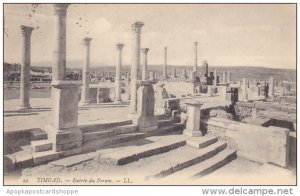 Tunisia Ruines Romaines de Timgad Entree du Forum 1907