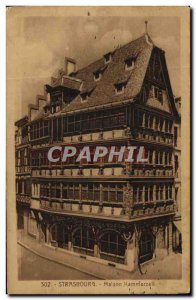 Postcard Old Strasbourg Maison Kammerzell