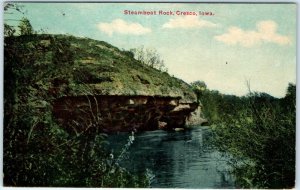 1908 Cresco, IA Steamboat Rock Postcard Farm Pocket City McGregor A47