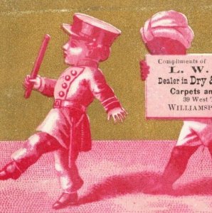 1880s L.W. Cook Dry Fancy Goods Child Policeman Billy Club P230