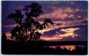 Postcard - Sunset Scenery - Elkhorn, Wisconsin