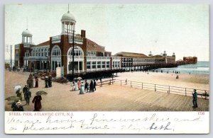 Steel Pier Atlantic City New Jersey NJ Entertainment Section Attraction Postcard