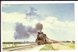 Canadian National Railway Freight Train, West of Winnipeg, Manitoba,