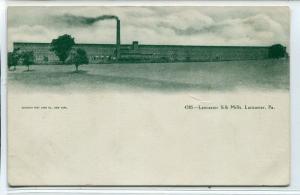 Lancaster Silk Mills Lancaster Pennsylvania 1907c postcard