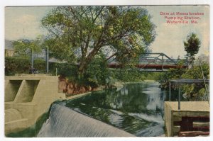 Waterville, Me, Dam at Messalonskee Pumping Station