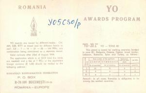 Amateur Radio Station card QSL Romania YO5KAS Cluj