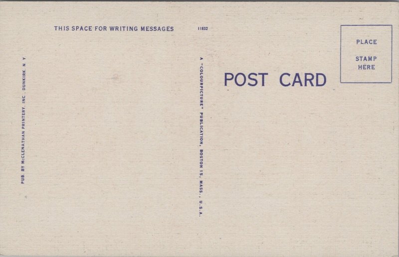 Barker Commons Fredonia New Jersey Linen Postcard C039