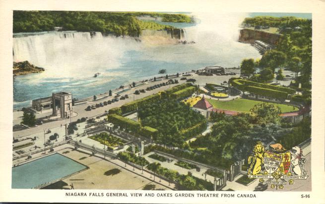 Oakes Garden Theatre Niagara Falls On Ontario Canada Hippostcard
