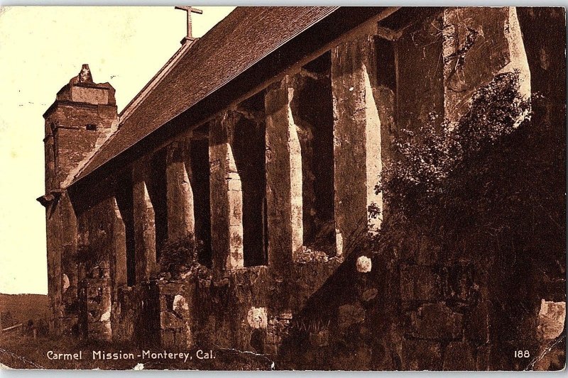 C.1910 Carmel Mission, Monterey, California Postcard P122