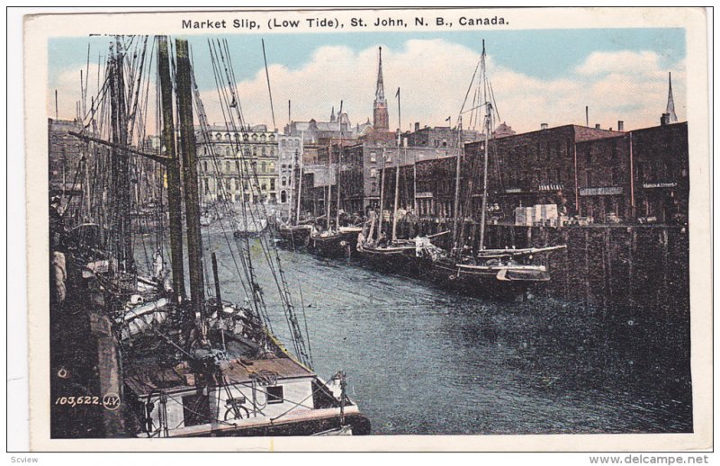 Market Slip, (Low Tide),  St. John,  New Brunswick,  Canada,   00-10s