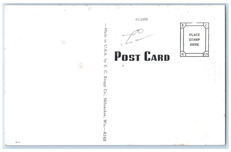 c1920 Williamstown Post Office Exterior Building Williamstown Kentucky Postcard