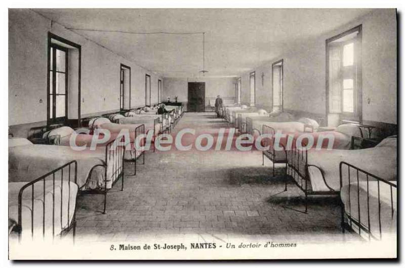 Postcard Old House St Joseph Nantes A men Dormitory