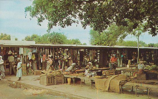 Native Banana Market Traders at Laurenco Marques African Mozambique Postcard