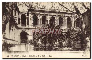 Old Postcard Toulon Museum and City Library