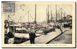 Old Postcard Deauville Beach Fleurie The Basin Yachts