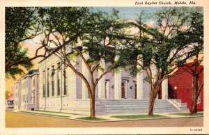 Alabama Mobile First Baptist Church Curteich