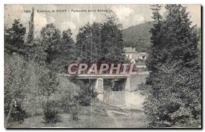 Old Postcard Surroundings of Vichy Footbridge Sichon