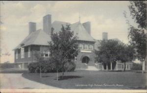 Falmouth Cape Cod MA High School c1905 Postcard