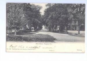 LP72 Kingston, Rhode Island, RI, Postcard, Main Street View.