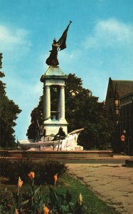 Vintage Postcard Francis Scott Key Monument Eutaw Place Baltimore Maryland MD