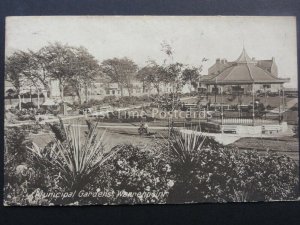 N Ireland WARRENPOINT Municipal Gardens & Bandstand Old Postcard by Jones Sons