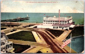 1909 The Casino and Fishing Pier Asbury Park New Jersey Boats Posted Postcard