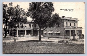 J94/ Lajunta Colorado Postcard c1910 Santa Fe Hospital Building 7