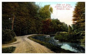 Postcard ROAD SCENE Stamford Connecticut CT AP6648