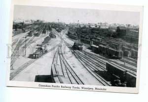 499080 CANADA city Winnipeg Manitoba Pacific Railway Yards Vintage Kenmont