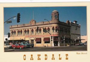 California Oakdale Main Street Showing Sacramento Savings Bank