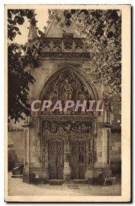 Postcard Old La Douce France Chateau Loire Chateau Amboise Gate Chapel St Hub...