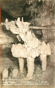 1940s Cave Route 66 Wine Table Meramec Caverns Stanton Missouri RPPC 10118 Cook