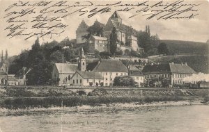 Schloss Mainberg b. Schweinfurt Castle Germany 1908 Photo Postcard Train River