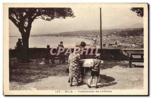Old Postcard Nice Chateau du Platform