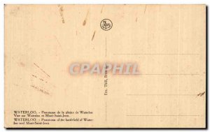 Postcard Old Waterloo Panorama of the plain Mont Saint Jean