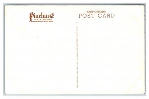 Deer Park Pinehurst NC UNP Hand Colored Albertype Postcard W17