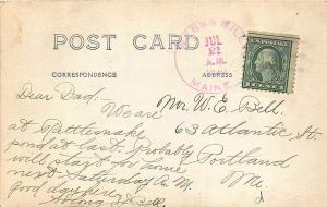 Webb's Mills ME Dirt Street View General Store RPPC Postcard