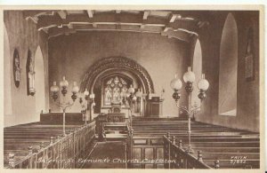 Derbyshire Postcard - Castleton,  St Edmund's Church Interior - Ref TZ2350