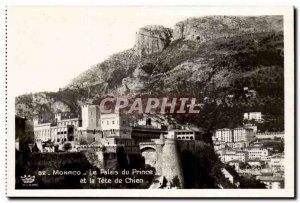 Postcard Modern principality of Monaco Palace of the Prince and the dog's head