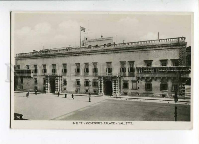 271227 MALTA VALETTA Govenors palace Vintage photo postcard
