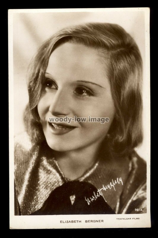 b1720 - Film Actress - Elisabeth Bergner - Trafalgar Films No.96.A - postcard