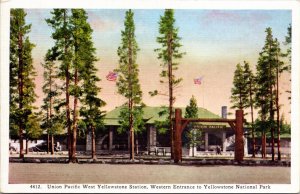 Linen PC Union Pacific West Yellowstone Station West Entrance National Park