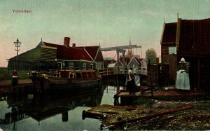 Netherlands Volendam Vintage Postcard 08.49