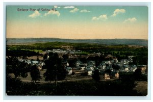 1911 Bird's Eye View of Stirling New Jersey NJ Providence Antique Postcard 