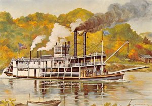 Sonoma River Steamship, Excursion Boat Painting Ferry Boat Ship 